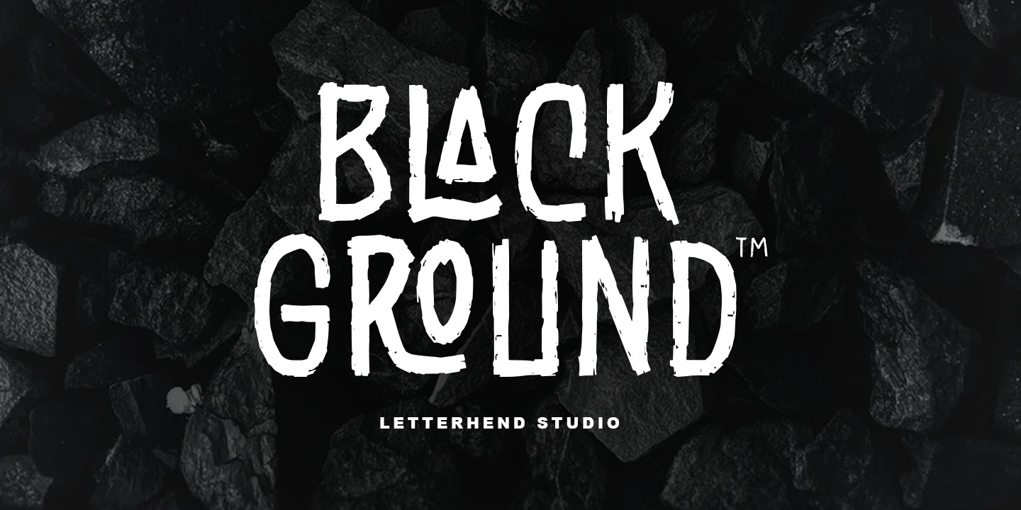 Пример шрифта Black Ground